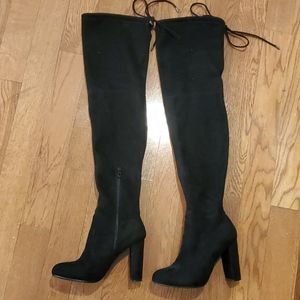 Black Over the Knee Boots